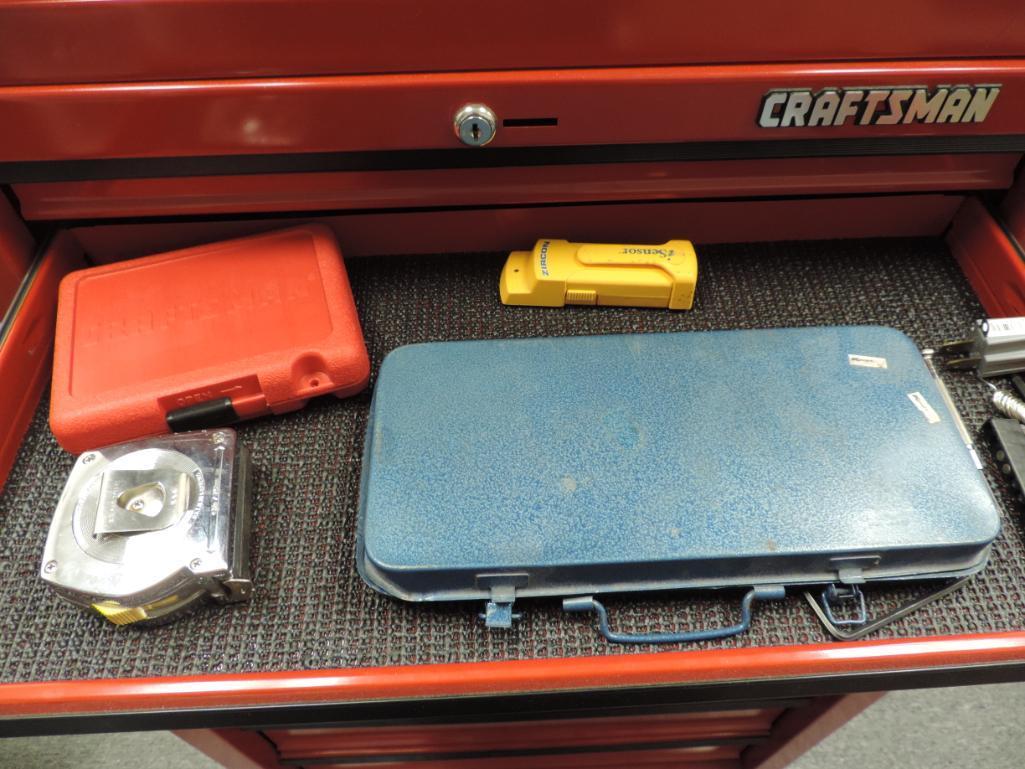Nice loaded Craftsman tool box with key.
