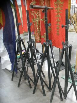 Commercial DJ Light/Speaker Tripod Stands lot of 4