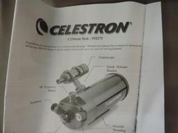 Celestron C130mm Mak telescope with accessories.