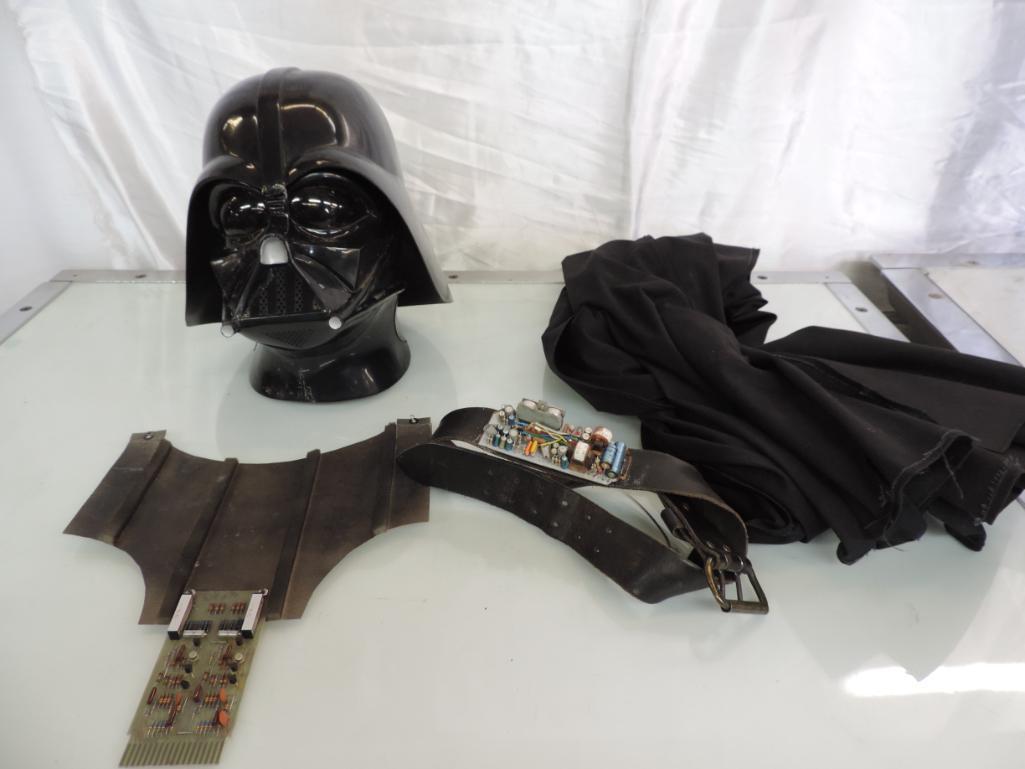 Don Post Studio Darth Vader mask with costume.