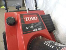 Toro CCR 2000 4.5 HP snow blower.