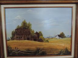 Virginia Landon Estes Park CO oil on hard board.