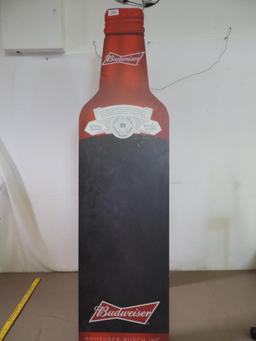 53" metal Budweiser sandwich board sign.