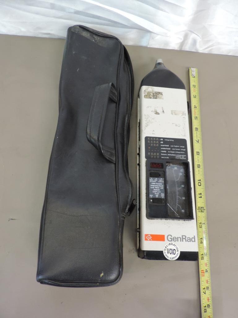 Rare GenRad sound level meter with case.