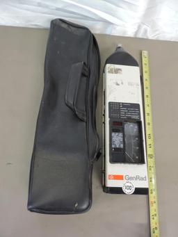 Rare GenRad sound level meter with case.