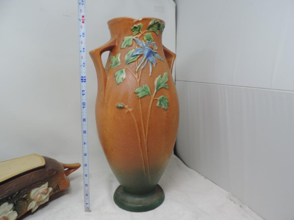 Roseville 27-16" vase and planter.