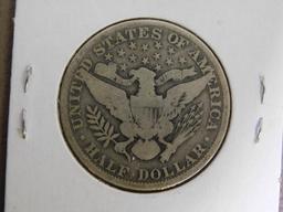 1907 Barber half dollar coin