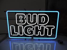 30x17" Bud Light neon sign.