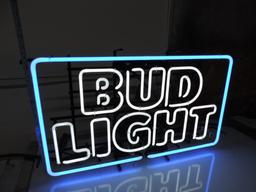 30x17" Bud Light neon sign.