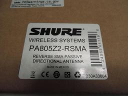 New Shure PA805Z2 reverse SMA passive directional antenna.