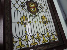 Beautiful jeweled stained glass window.