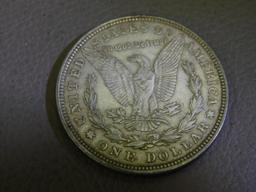 Three 1921 Morgan silver dollar coins