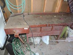 Killer antique work bench.