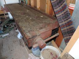 Killer antique work bench.