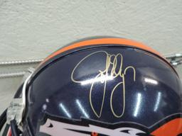 John Elway signed Riddell Pro-line helmet.