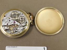 Waltham 23 jewel open face pocket watch