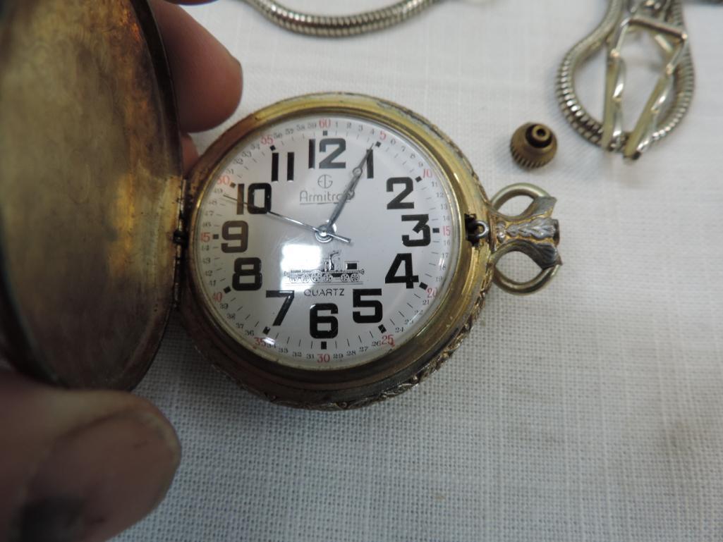 Railroad and we the people pocket watches.