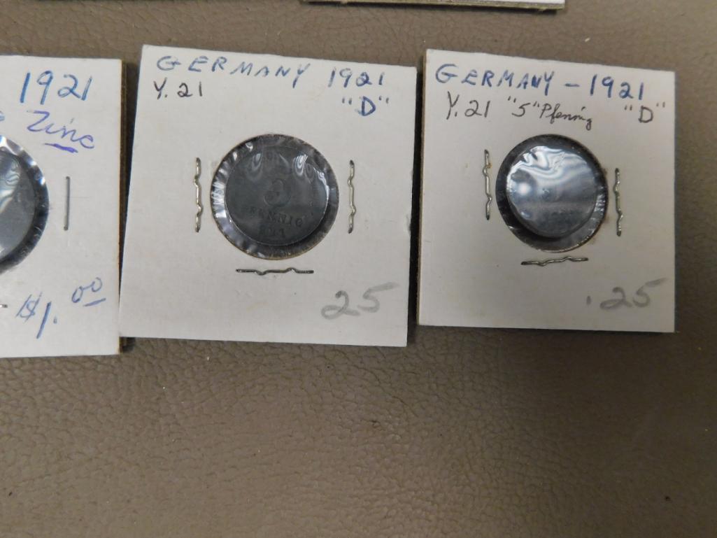 1921 & 1949 German coin assortment