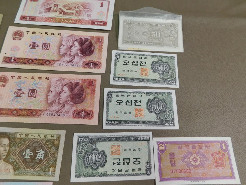 Foreign currency and bank notes