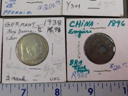 Antique international coins