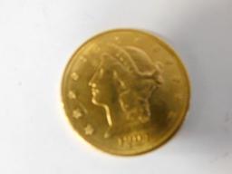 Twenty dollar gold coin