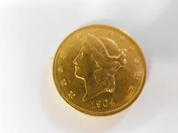 Twenty dollar gold coin