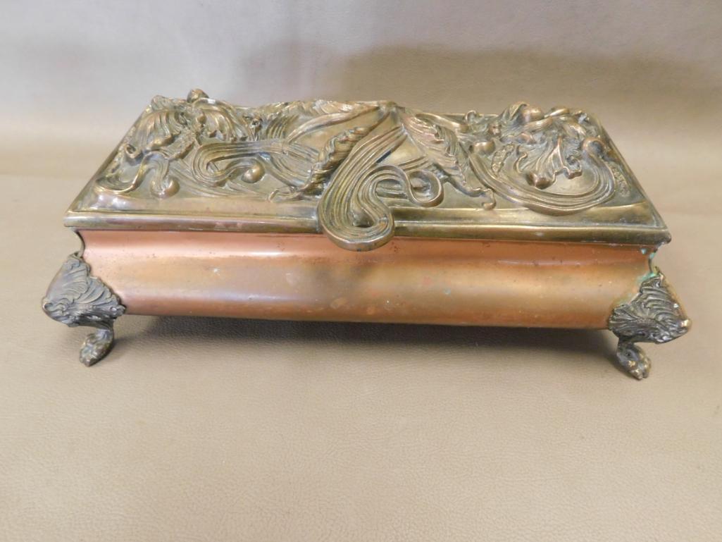 Art nouveau jewelry box