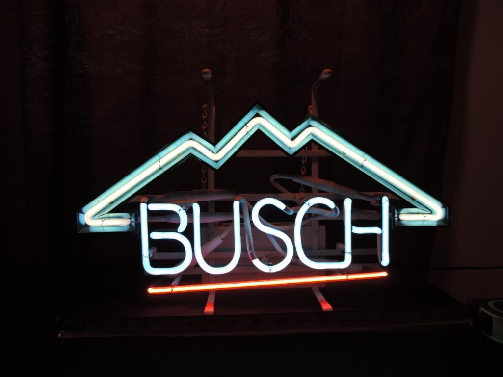 20"x11" Busch neon sign.