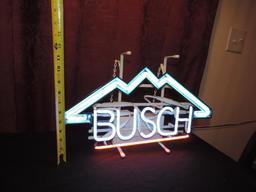 20"x11" Busch neon sign.