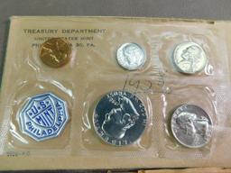 Five 1950's-1960s coin proof sets