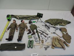 1964 GI Joe dolls with accessories.