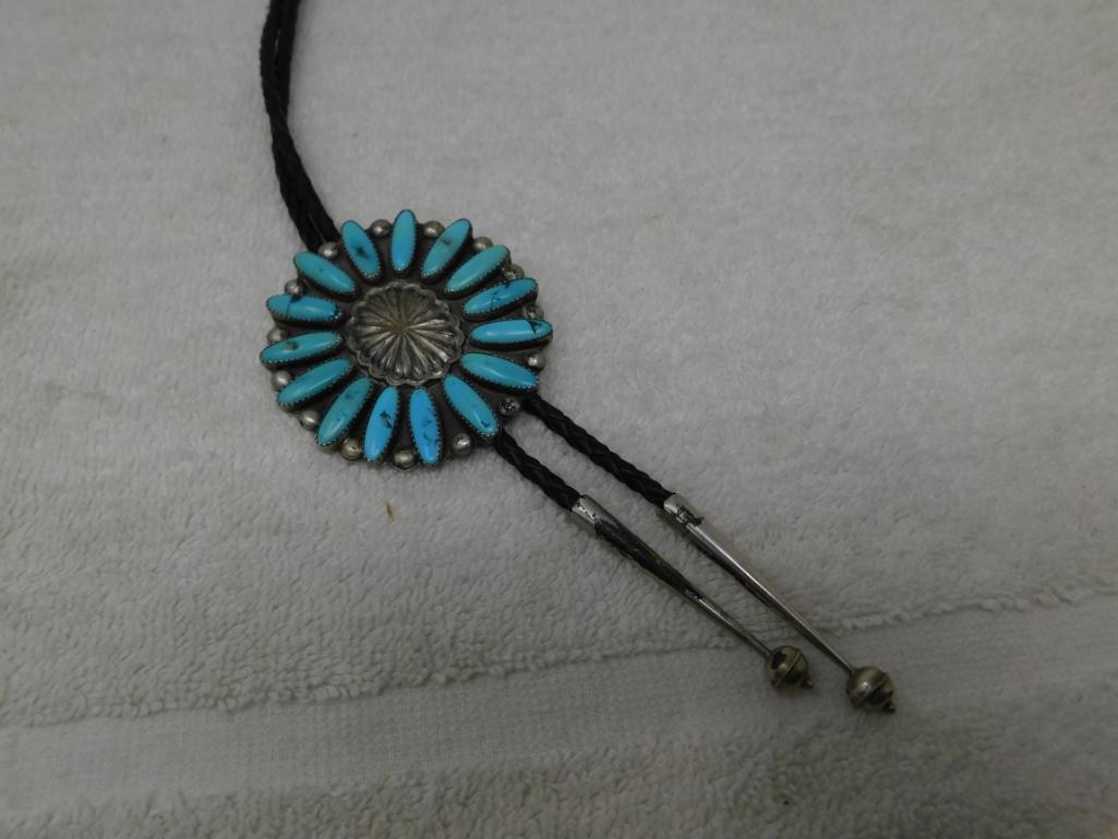 M. Silver Zuni Bolo Tie