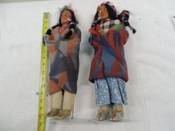 Two 16" Skookum dolls.