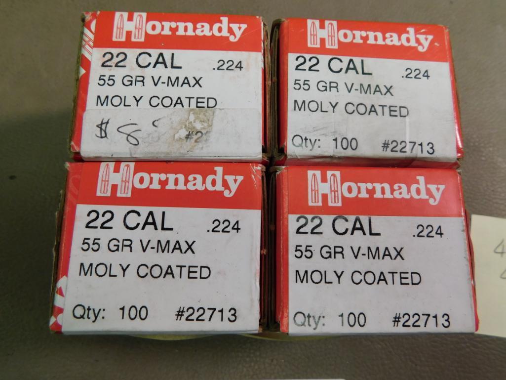 Hornady 22 cal bullets for reloading