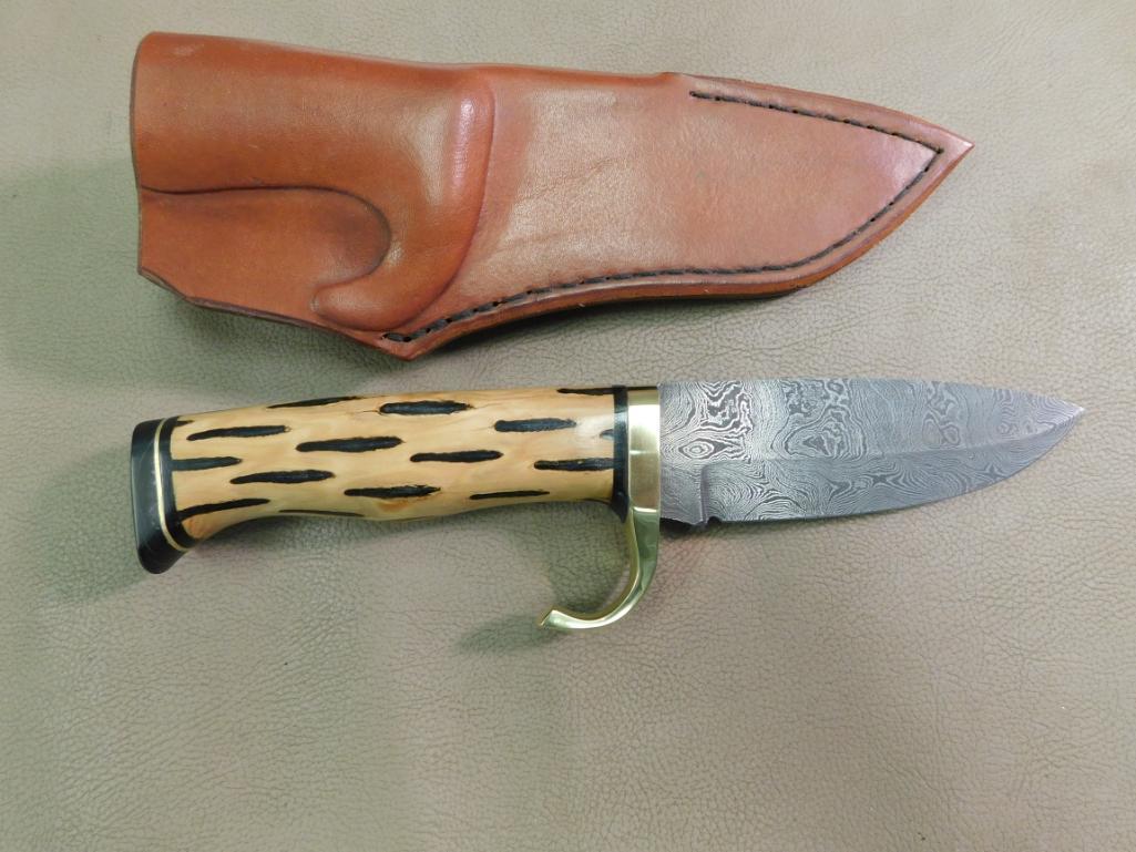 Gary Harders SD knives custom blacksmith forged Damascus knife