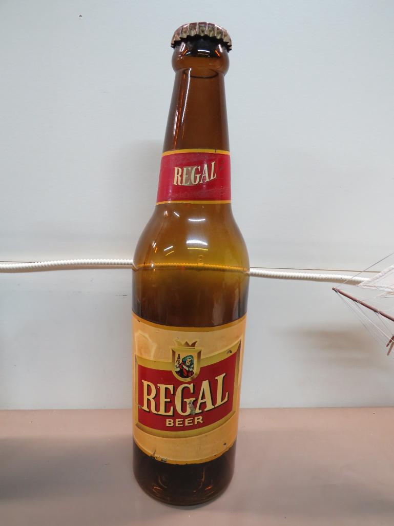 Amber Glass Regal Beer Bottle Advertisement