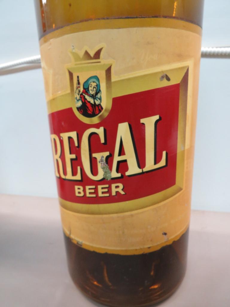 Amber Glass Regal Beer Bottle Advertisement