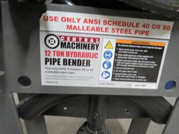 Central Machinery 12 Ton Hydraulic Pipe Bender