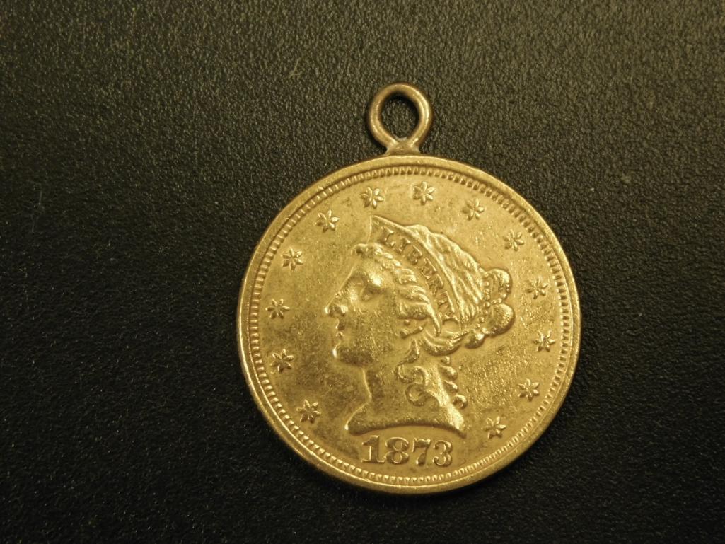 1873 2.5 dollar Liberty Head Gold Coin