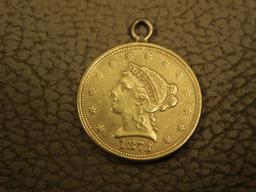 1873 2.5 dollar Liberty Head Gold Coin