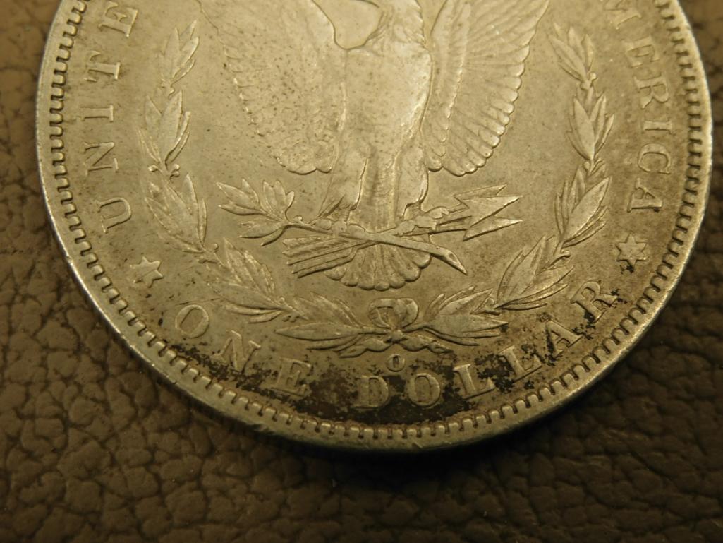 Two Morgan Silver dollar coins