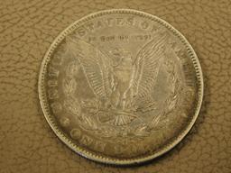 Two Morgan Silver dollar coins