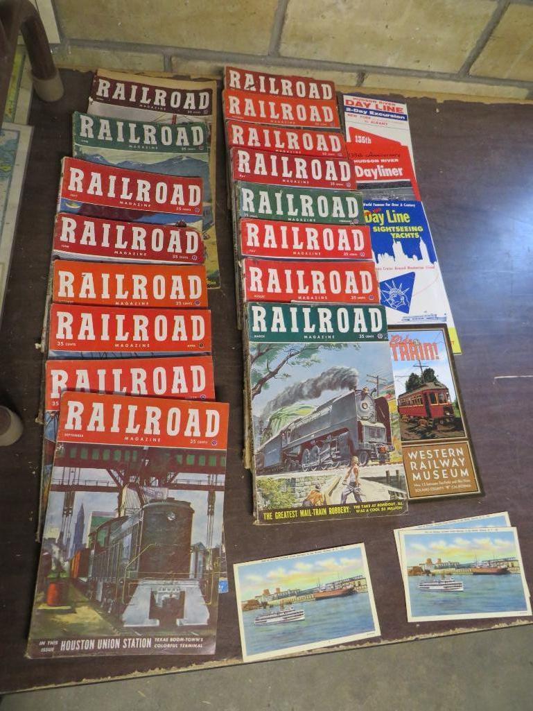 1950's Railroad Magazine and Ephemera