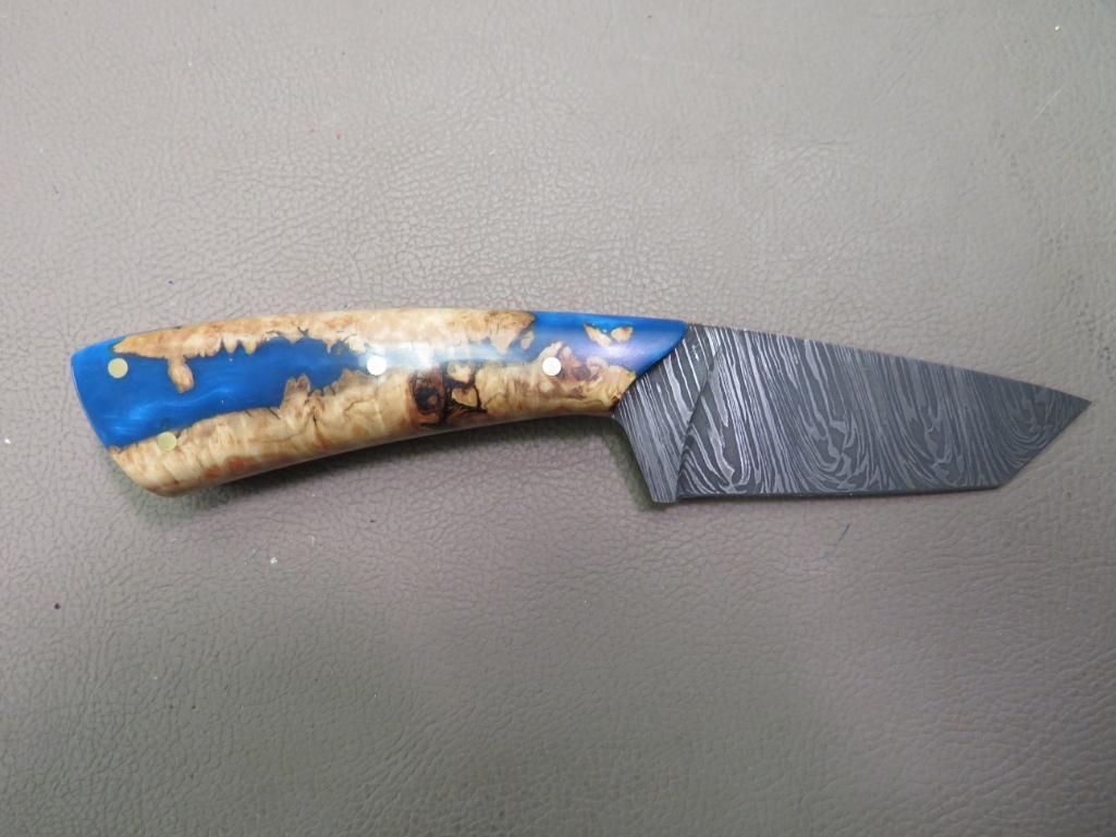 Gary Harder's SD Knifework's Custom Damascus Tanto Point Knife