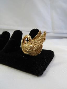 Charles Garnier 18K Swan Ring