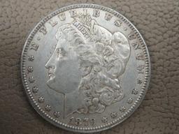 Two 1879 Morgan Silver Dollar Coins