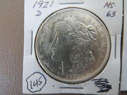 1921 Morgan Dollar Coins