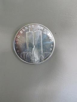 Twin Towers .999 Silver Coin