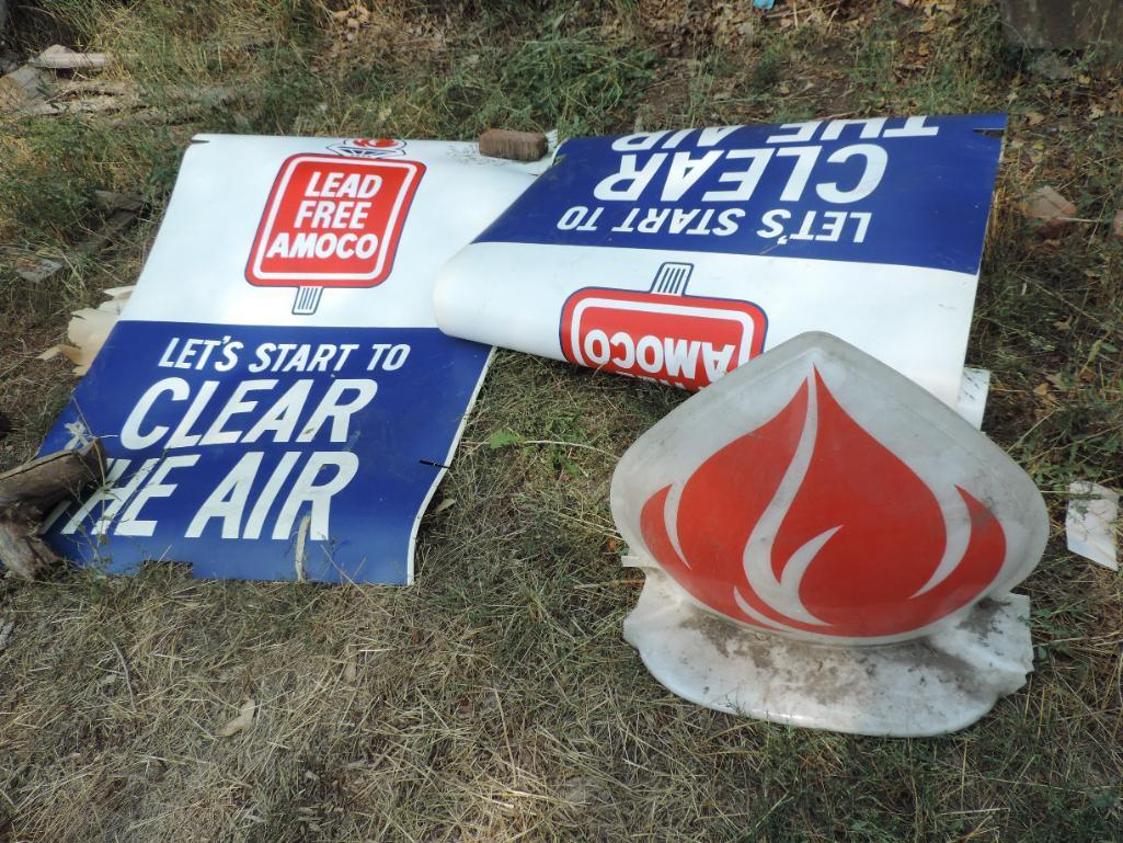 Plastic Lead Free Amoco Roll Up Signs