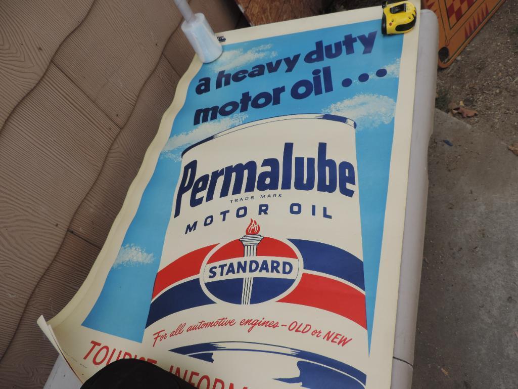 Two 1951 Standard Oil Permalube Posters